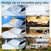 Zyluniy priekinio automobilio stiklo apsauga nuo sniego ir šalčio 160 × 116 cm