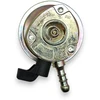 28 mbar butano dujų slėgio reguliatorius 20 mm Clip-On su 8 mm žarnos jungtimi
