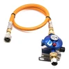 30 mbar LPG dujų slėgio reguliatorius su 80 cm aukšto slėgio žarna W20 RH × 20 mm LH kemperiams ir valtims