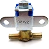 Benzino uždarymo vožtuvas (solenoidas) 12 V elektromagnetinis kuro vožtuvas horizontalus, 8 mm