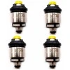 DN Autogas Parts CNG LPG 4 vnt purkštukų MED GI25-65 geltoni AMP Type Sequent