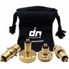 DN Autogas Parts LPG GPL automobilių dujų baliono užpildymo adapterių rinkinys M10 visai Europai ACME DISH EURONOZZLE BAYONET su maišeliu