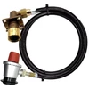 LPG 4 m žarna su 35 mm Clip adapteriu G.56 / G.2 W21.8 UK bajonetiniu pildymo adapteriu