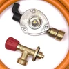 LPG aukšto slėgio dujų žarna 1,5 m su 22 mm Clip-On adapteriu ir Campingaz 901 / 904 / 907 jungtimi