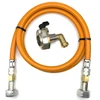 LPG aukšto slėgio dujų žarna 1,5 m su 27 mm kampiniu Clip-On adapteriu, 21,8 mm LH