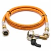 LPG aukšto slėgio dujų žarna 1,5 m su 27 mm kampiniu Clip-On adapteriu, 21,8 mm LH