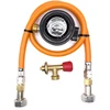 LPG aukšto slėgio dujų žarna 1,5 m su 35 mm Jumbo Clip-On propano adapteriu (4kg/h) ir Campingaz 901 / 904 / 907 jungtimi