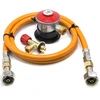 LPG aukšto slėgio dujų žarna 1,5 m su 35 mm Jumbo Clip-On propano adapteriu (4kg/h) ir Campingaz 901 / 904 / 907 jungtimi