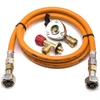 LPG aukšto slėgio dujų žarna 80 cm su 22 mm Clip-On adapteriu ir Campingaz 901 / 904 / 907 jungtimi