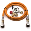 LPG aukšto slėgio dujų žarna 80 cm su 27 mm Clip-On adapteriu ir Campingaz 901 / 904 / 907 jungtimi