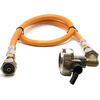 LPG aukšto slėgio dujų žarna 80 cm su 27 mm kampiniu Clip-On adapteriu, 21,8 mm LH