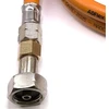 LPG aukšto slėgio dujų žarna 80 cm su 27 mm Clip-On adapteriu ir Campingaz 901 / 904 / 907 jungtimi