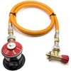LPG aukšto slėgio dujų žarna 80 cm su 35 mm Jumbo Clip-On propano adapteriu (4kg/h) ir Campingaz 901 / 904 / 907 jungtimi