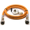 LPG aukšto slėgio oranžinė dujų žarna 1,5 m su 21 mm Clip-On adapteriu, 21,8 mm LH