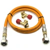 LPG aukšto slėgio oranžinė dujų žarna 1,5 m, 21,8 mm LH × 21,8 mm LH, skirta Campingaz 901 / 904 / 907 balionams