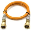 LPG aukšto slėgio oranžinė dujų žarna 80 cm W20 RH × W20 RH kemperiams ir dujų reguliatoriams