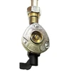 LPG aukšto slėgio oranžinė dujų žarna 80 cm su 20 mm Clip-On adapteriu ir Campingaz 901 / 904 / 907 jungtimi