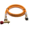 LPG aukšto slėgio oranžinė dujų žarna 80 cm, skirta Campingaz 901 / 904 / 907 balionams