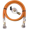 LPG aukšto slėgio oranžinė dujų žarna 80 cm su 20 mm Clip-On adapteriu, 21,8 mm LH