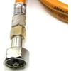 LPG aukšto slėgio oranžinė dujų žarna 80 cm, 21,8 mm LH × 21,8 mm LH, skirta Campingaz 901 / 904 / 907 balionams