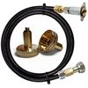LPG dujų baliono pildymo komplektas Mini Hidden Valve su DISH adapteriu M20 LH