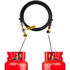 LPG dujų balionų pildymo komplektas 2 m su 21,8 mm Europos adapteriais