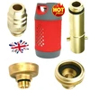 LPG/GPL Safefill dujų balionų adapterių rinkinys M22 (21,8 mm) ACME + DISH + Bayonet + Euronozzle