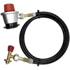 LPG pildymo adapterio komplektas su 35 mm Jumbo Clip-On adapteriu ir 2 m žarna, skirtas Campingaz 901 / 904 / 907 balionams