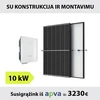 10kW Saulės elektrinės komplektas su montavimu: Sungrow inverteris + TrinaSolar saulės moduliai