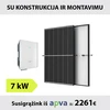 7kW Saulės elektrinės komplektas su montavimu: Sungrow inverteris + TrinaSolar saulės moduliai
