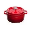 Grandfeu raudonas puodas, 4,7l su dangčiu