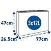 Alda 3 dalių MINI rūšiavimo šiukšliadėžė 3 x 12 l "Eco Station"