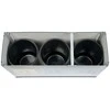 Alda 3 dalių MINI rūšiavimo šiukšliadėžė 3 x 12 l "Eco Station"
