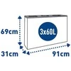 Alda 3 dalių rūšiavimo šiukšliadėžė 3 x 60 l "Eco Station"