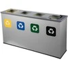 Alda 4 dalių rūšiavimo šiukšliadėžė 4 x 60 l "Eco Station"