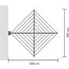 Brabantia WallFix prie sienos tvirt. džiov. 24 m - Metallic Pilkas