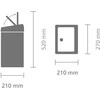 Brabantia Šiukšlių dėžė 10L Touch Bin®. matinis plienas