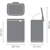 Brabantia Šiukšlių dėžė, Bo 12 L