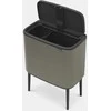 Brabantia Šiukšlių dėžė Bo Touch Bin atidaroma ranka, 11 + 23 L