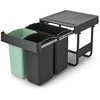 Brabantia šiukšlių dėžė, montuojama, Sort &amp; Go 10+10+20L
