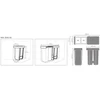 Brabantia šiukšlių dėžė, montuojama, Sort &amp; Go 2 x 30L