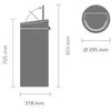 Brabantia Šiukšlių dėžė Touch Bin atidaroma ranka, 30 L