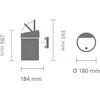 Brabantia Šiukšlių dėžė Touch Bin atidaroma ranka, 3 L