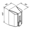Skysto muilo dozatorius, 0,5 l ECO (juodas), Faneco