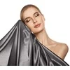 Dirbtinio šilko pagalvės užvalkalas Sleeptime Beauty Skin Care antracito spalvos 60×70 cm