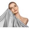 Dirbtinio šilko pagalvės užvalkalas Sleeptime Beauty Skin Care sidabrinės spalvos 60×70 cm