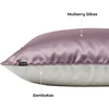 Dvipusis pagalvės užvalkalas – šilkas ir bambukas (50x70 cm) Purpurinis NOXNOX NightSilk