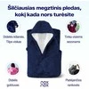 Megztinis pledas vyrams NOXNOX® Hoodie Blanket – šiltas džemperis antklodė su „Sherpa“ pamušalu, vienas dydis visiems