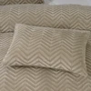 Patalynės komplektas Sleeptime Mikropluošto patalynė Chevron Teddy šviesiai rudas 200x220