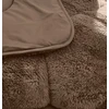 Patalynės komplektas Sleeptime pliušinė antklodė su užvalkalu 2in1 Lazy Teddy – ruda minkšta, šilta, antialerginė (200x220cm)